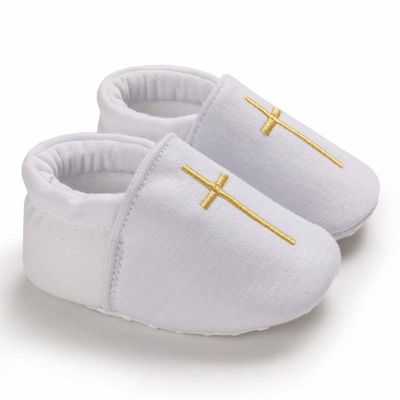 Baby Boys' Baptism Shoes Premium Soft Sole Infant Prewalker Toddler Sneakers
