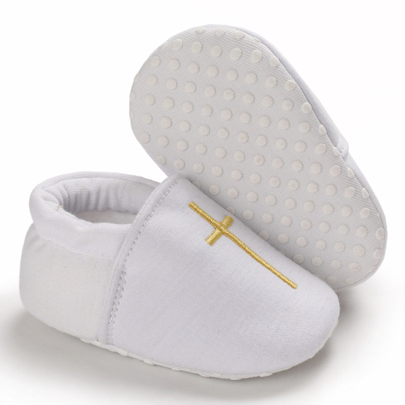 Baby Boys' Baptism Shoes Premium Soft Sole Infant Prewalker Toddler Sneakers