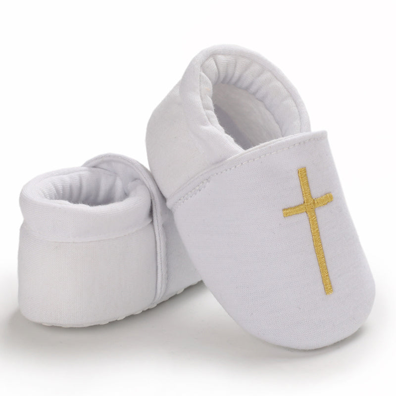Baby Boys' Baptism Shoes Premium Soft Sole Infant Prewalker Toddler Sneakers