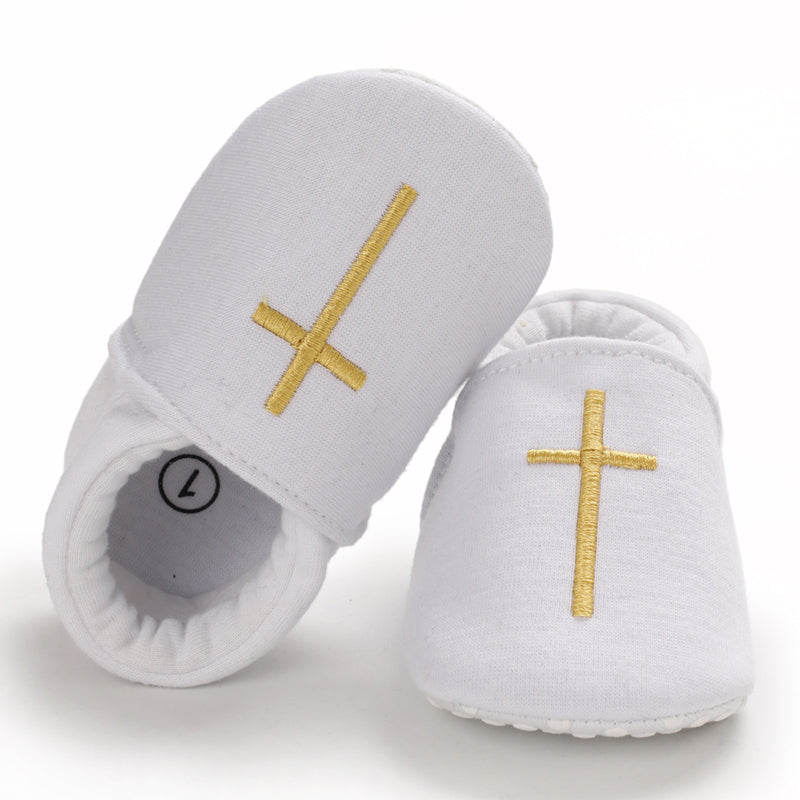Baby Boys' Baptism Shoes Premium Soft Sole Infant Prewalker Toddler Sneakers