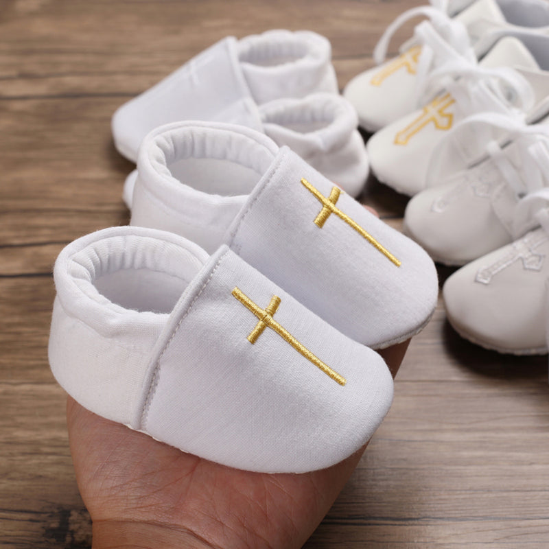 Baby Boys' Baptism Shoes Premium Soft Sole Infant Prewalker Toddler Sneakers