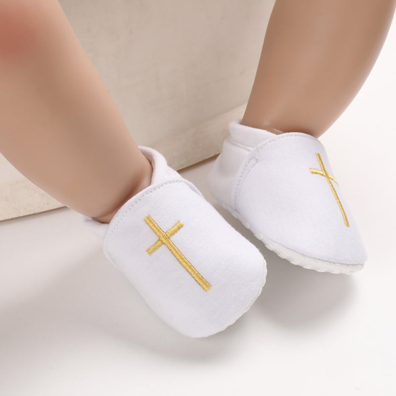Baby Boys' Baptism Shoes Premium Soft Sole Infant Prewalker Toddler Sneakers