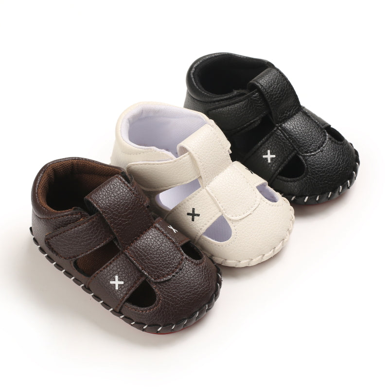 Baby Girls Boys Summer Sandals Soft Comfortable Sole Flats Shoes Newborn Toddler Soft Non-slip Sole First Walker Crib Shoes