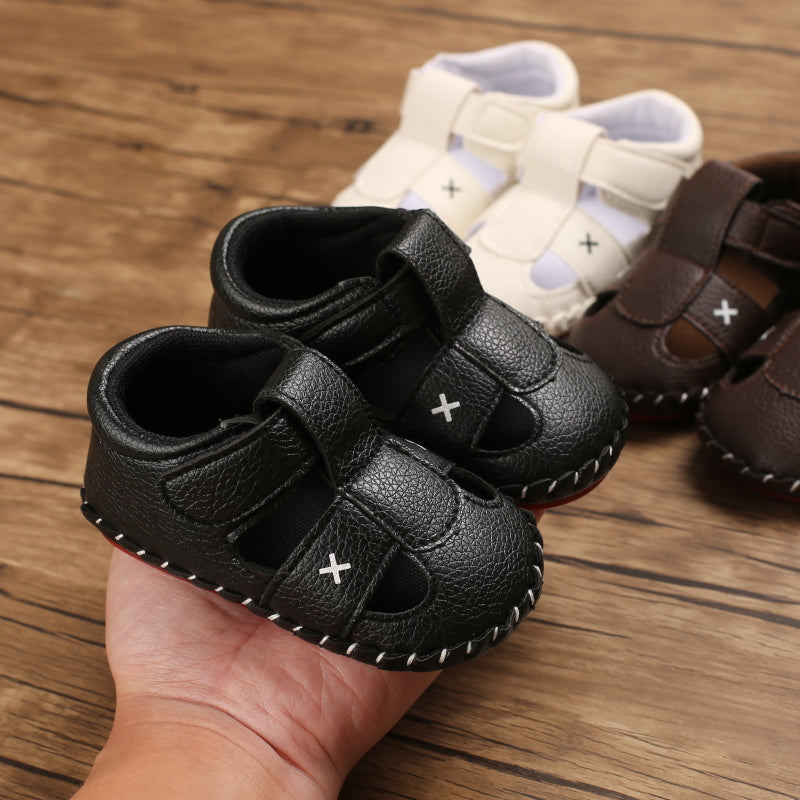 Baby Girls Boys Summer Sandals Soft Comfortable Sole Flats Shoes Newborn Toddler Soft Non-slip Sole First Walker Crib Shoes