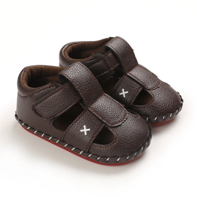 Baby Girls Boys Summer Sandals Soft Comfortable Sole Flats Shoes Newborn Toddler Soft Non-slip Sole First Walker Crib Shoes
