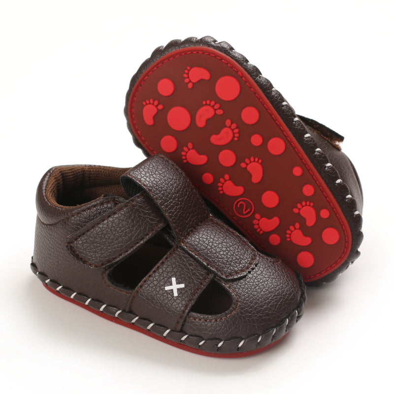 Baby Girls Boys Summer Sandals Soft Comfortable Sole Flats Shoes Newborn Toddler Soft Non-slip Sole First Walker Crib Shoes