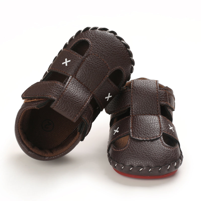 Baby Girls Boys Summer Sandals Soft Comfortable Sole Flats Shoes Newborn Toddler Soft Non-slip Sole First Walker Crib Shoes