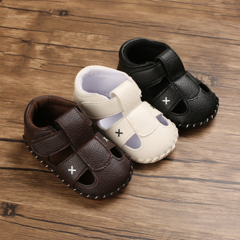 Baby Girls Boys Summer Sandals Soft Comfortable Sole Flats Shoes Newborn Toddler Soft Non-slip Sole First Walker Crib Shoes