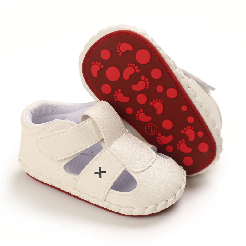 Baby Girls Boys Summer Sandals Soft Comfortable Sole Flats Shoes Newborn Toddler Soft Non-slip Sole First Walker Crib Shoes