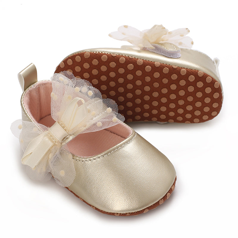 Baby Infant Girls Soft Sole Floral Princess Mary Jane Shoes Prewalker Wedding Dress Shoes