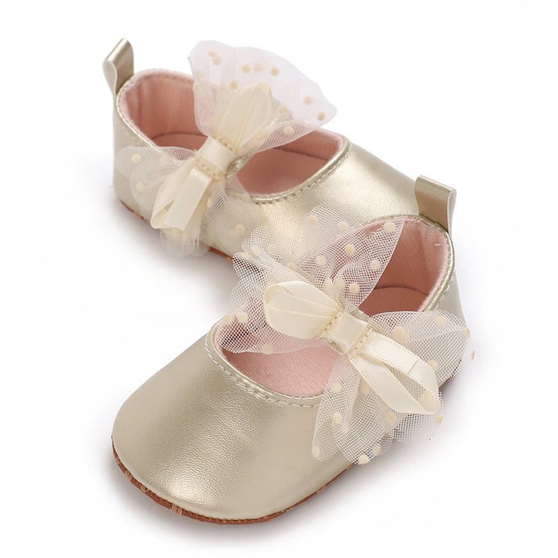 Baby Infant Girls Soft Sole Floral Princess Mary Jane Shoes Prewalker Wedding Dress Shoes