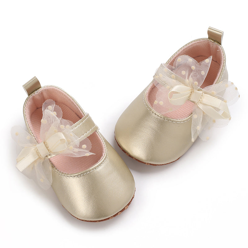 Baby Infant Girls Soft Sole Floral Princess Mary Jane Shoes Prewalker Wedding Dress Shoes