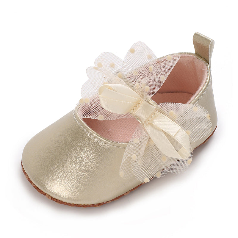 Baby Infant Girls Soft Sole Floral Princess Mary Jane Shoes Prewalker Wedding Dress Shoes