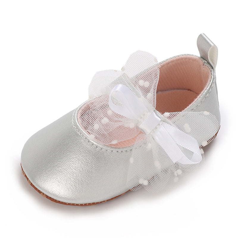 Baby Infant Girls Soft Sole Floral Princess Mary Jane Shoes Prewalker Wedding Dress Shoes