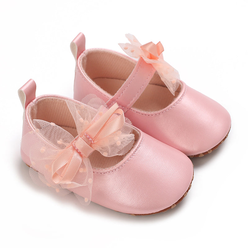 Baby Infant Girls Soft Sole Floral Princess Mary Jane Shoes Prewalker Wedding Dress Shoes