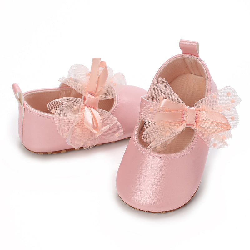 Baby Infant Girls Soft Sole Floral Princess Mary Jane Shoes Prewalker Wedding Dress Shoes