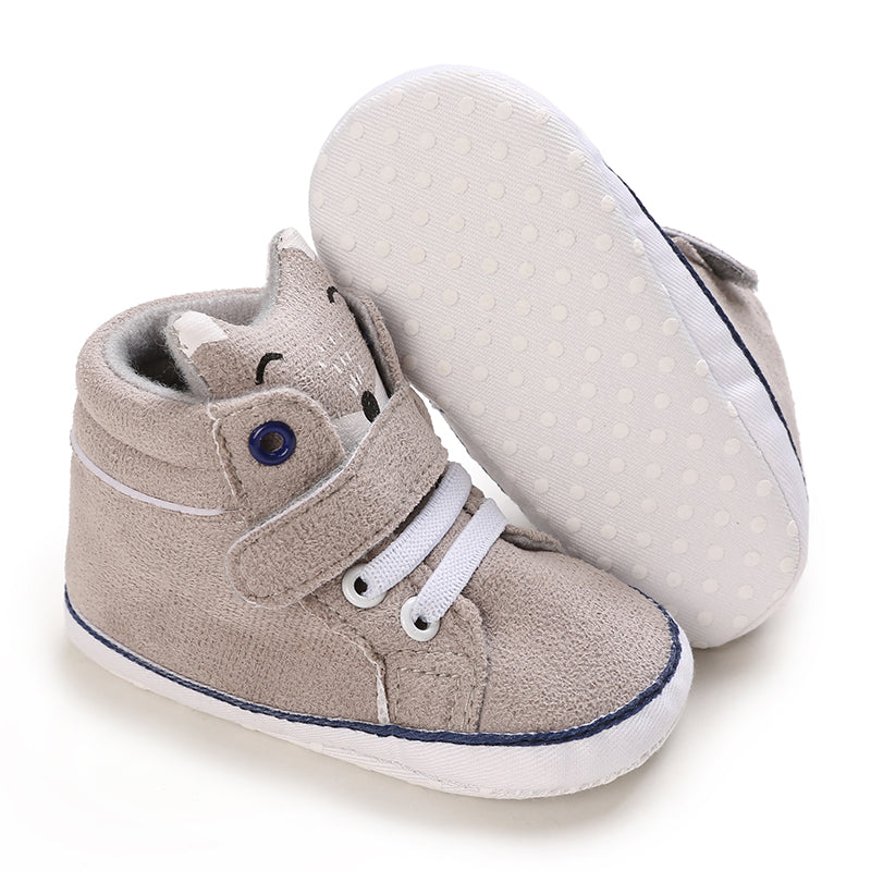 Fox Soft Sole Leather Baby Crib Shoes Infant Toddler Prewalkers