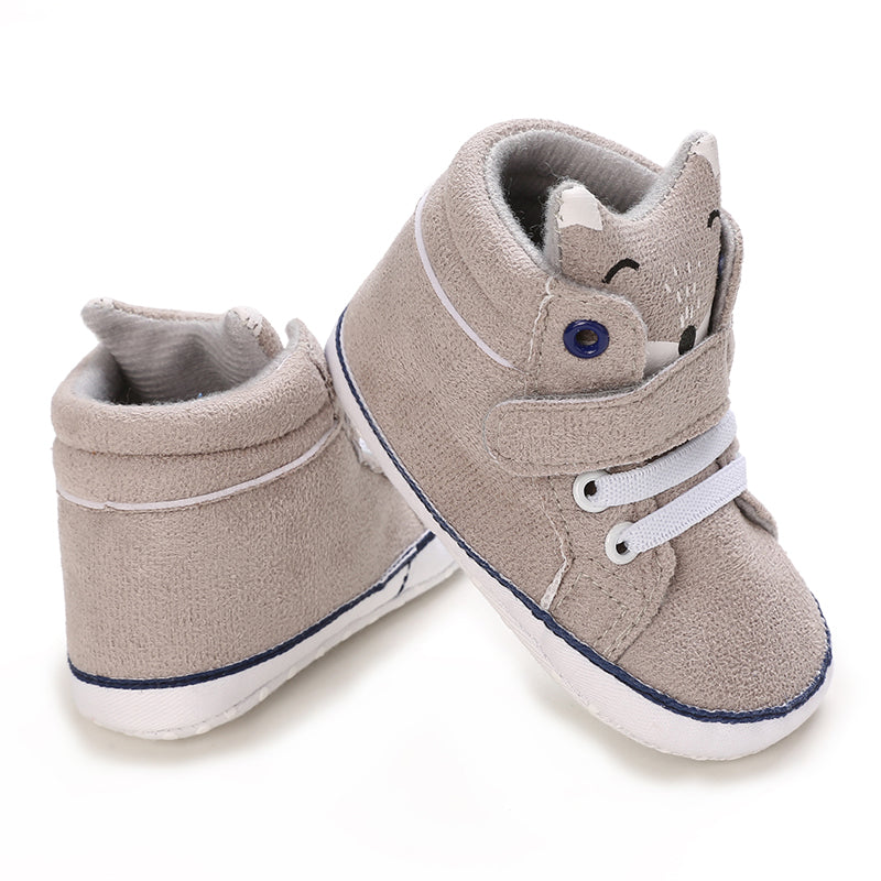 Fox Soft Sole Leather Baby Crib Shoes Infant Toddler Prewalkers