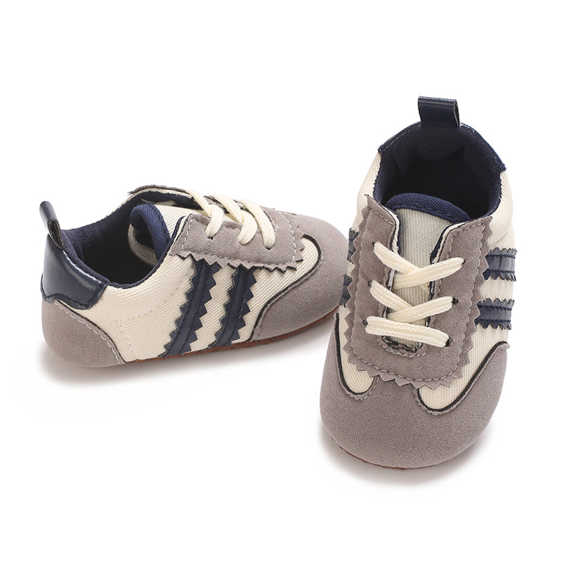 Newbron Baby Boys Girls Suede Leather Rubber Sole Walking Shoes Toddler Non-Slip First Walkers Infant Slippers Crib Shoes