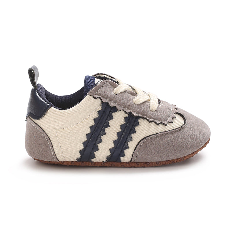 Newbron Baby Boys Girls Suede Leather Rubber Sole Walking Shoes Toddler Non-Slip First Walkers Infant Slippers Crib Shoes