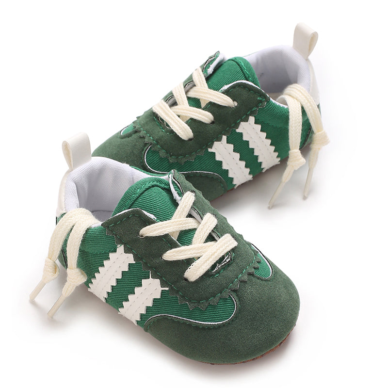 Newbron Baby Boys Girls Suede Leather Rubber Sole Walking Shoes Toddler Non-Slip First Walkers Infant Slippers Crib Shoes