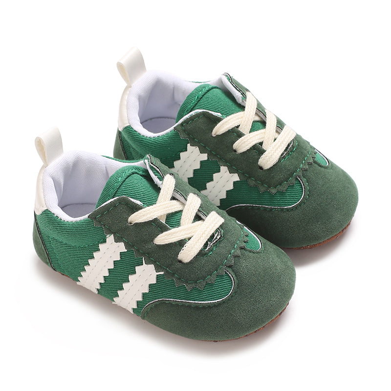 Newbron Baby Boys Girls Suede Leather Rubber Sole Walking Shoes Toddler Non-Slip First Walkers Infant Slippers Crib Shoes