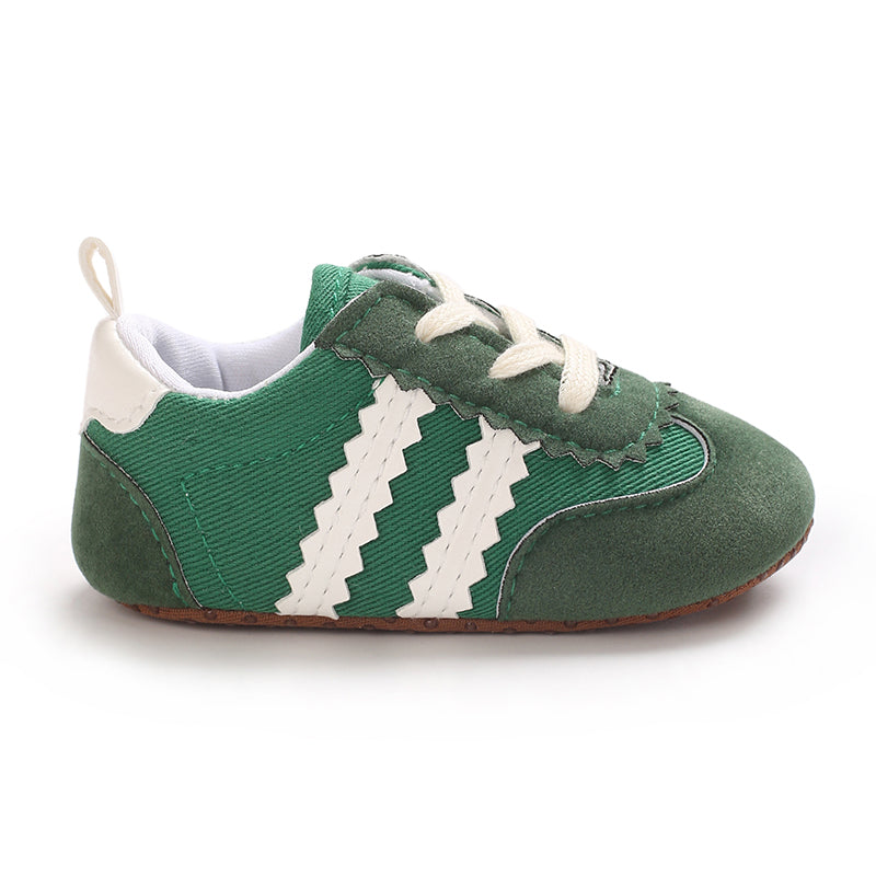 Newbron Baby Boys Girls Suede Leather Rubber Sole Walking Shoes Toddler Non-Slip First Walkers Infant Slippers Crib Shoes