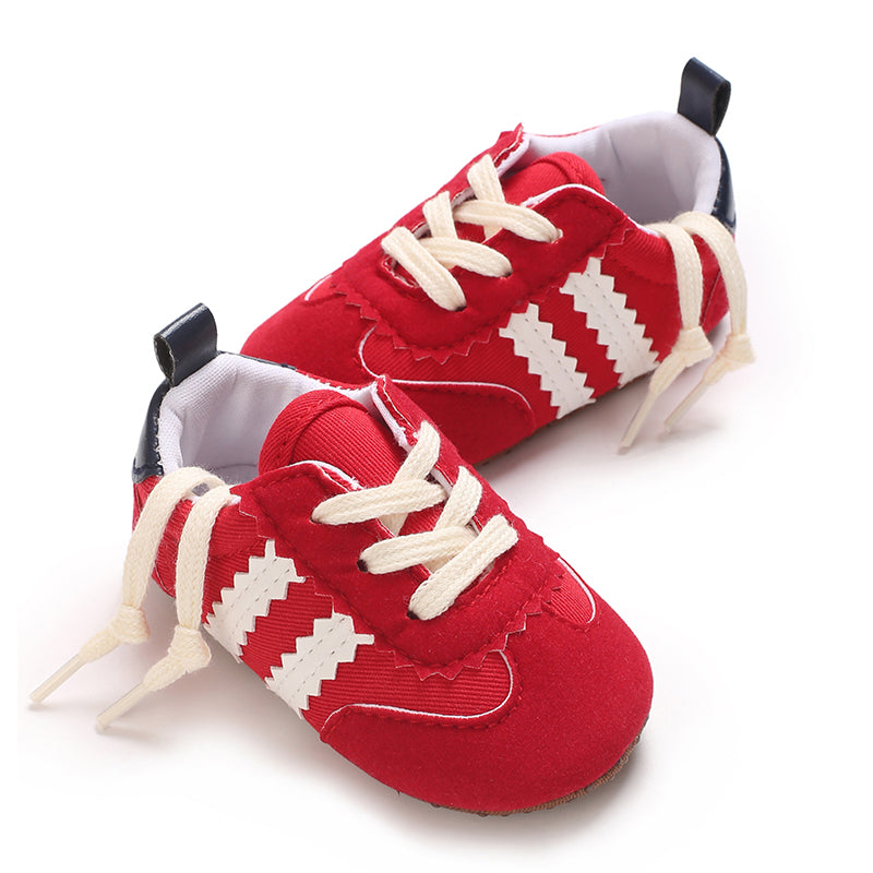 Newbron Baby Boys Girls Suede Leather Rubber Sole Walking Shoes Toddler Non-Slip First Walkers Infant Slippers Crib Shoes