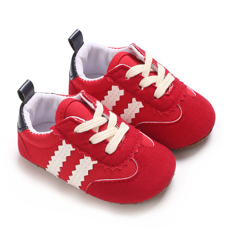 Newbron Baby Boys Girls Suede Leather Rubber Sole Walking Shoes Toddler Non-Slip First Walkers Infant Slippers Crib Shoes