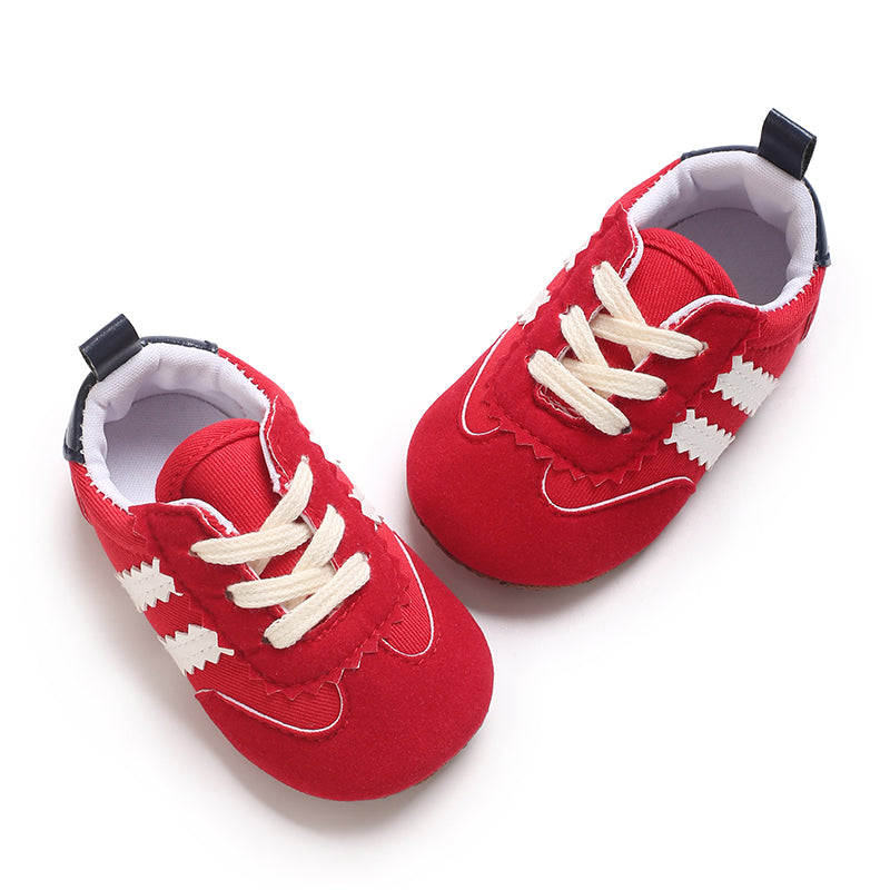Newbron Baby Boys Girls Suede Leather Rubber Sole Walking Shoes Toddler Non-Slip First Walkers Infant Slippers Crib Shoes
