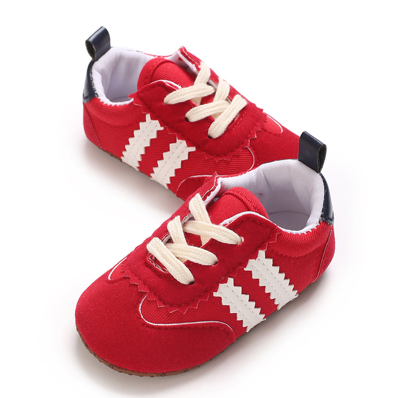 Newbron Baby Boys Girls Suede Leather Rubber Sole Walking Shoes Toddler Non-Slip First Walkers Infant Slippers Crib Shoes
