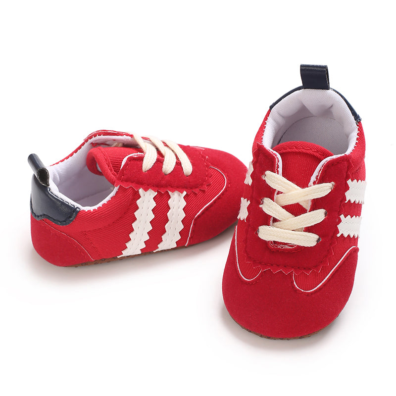 Newbron Baby Boys Girls Suede Leather Rubber Sole Walking Shoes Toddler Non-Slip First Walkers Infant Slippers Crib Shoes