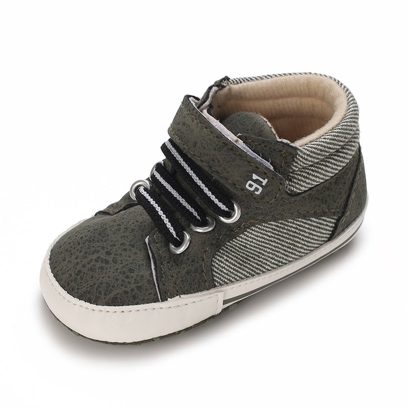 Baby Girls Boys Sneakers Toddler PU Leather First Walking Shoes Infant Newborn Prewalker