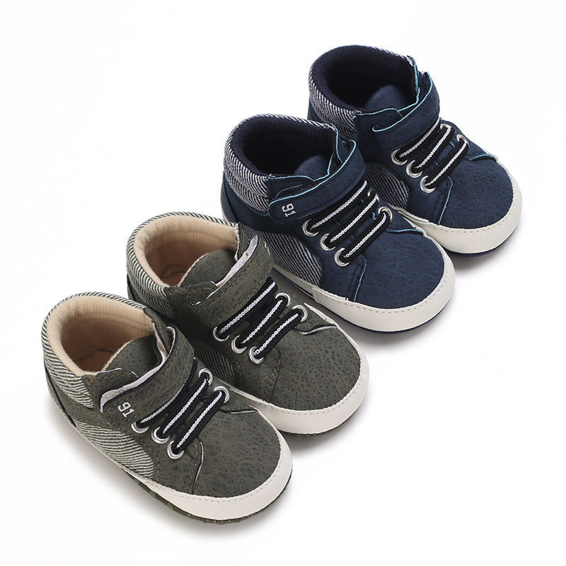 Baby Girls Boys Sneakers Toddler PU Leather First Walking Shoes Infant Newborn Prewalker