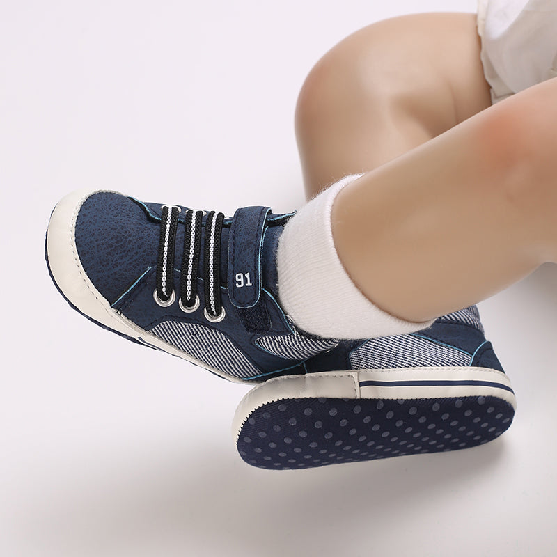 Baby Girls Boys Sneakers Toddler PU Leather First Walking Shoes Infant Newborn Prewalker
