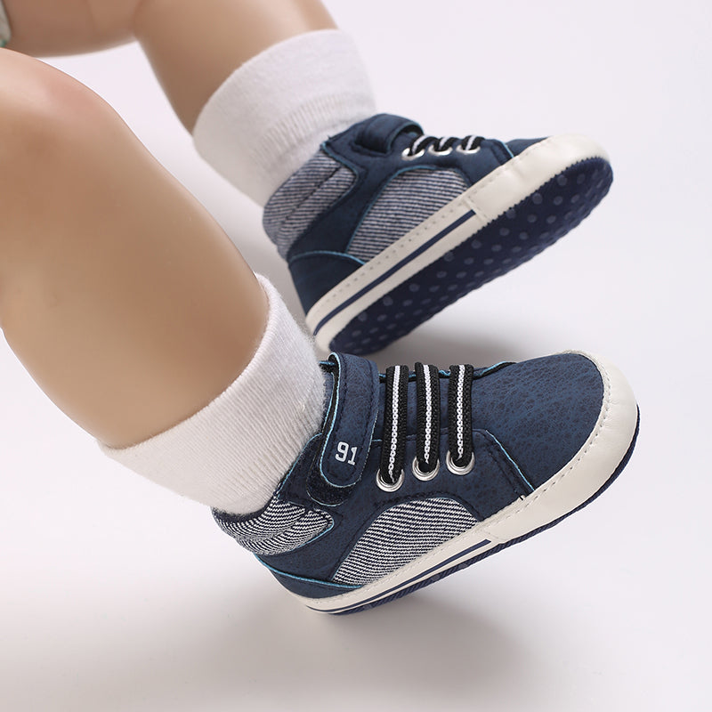 Baby Girls Boys Sneakers Toddler PU Leather First Walking Shoes Infant Newborn Prewalker
