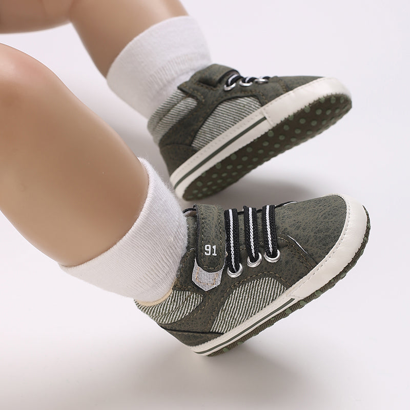 Baby Girls Boys Sneakers Toddler PU Leather First Walking Shoes Infant Newborn Prewalker