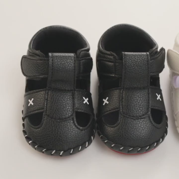 Baby Girls Boys Summer Sandals Soft Comfortable Sole Flats Shoes Newborn Toddler Soft Non-slip Sole First Walker Crib Shoes